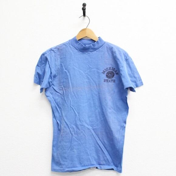 Vintage Michigan State University Spartans T Shirt Large - Picture 1 of 8